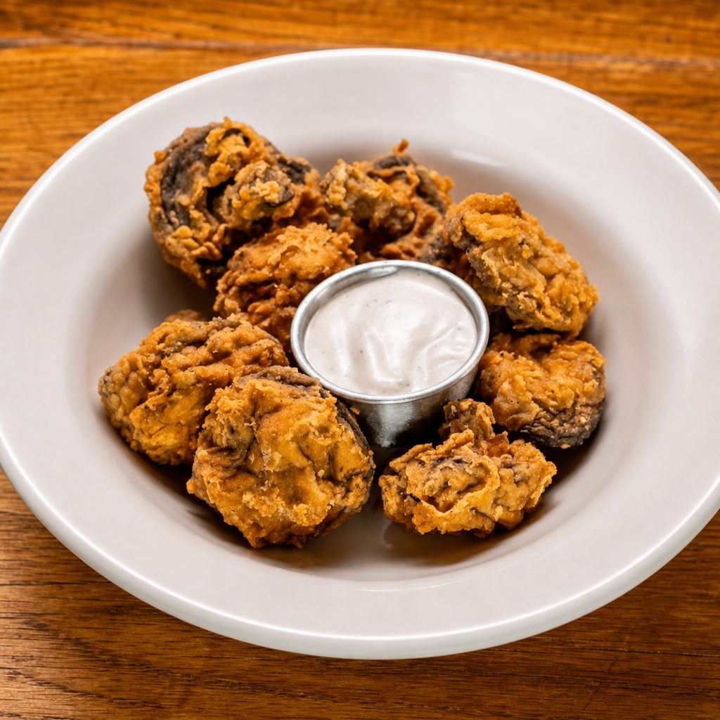 Fried Mushrooms.