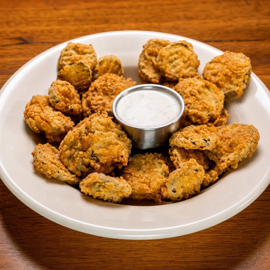 Homemade Fried Pickles.