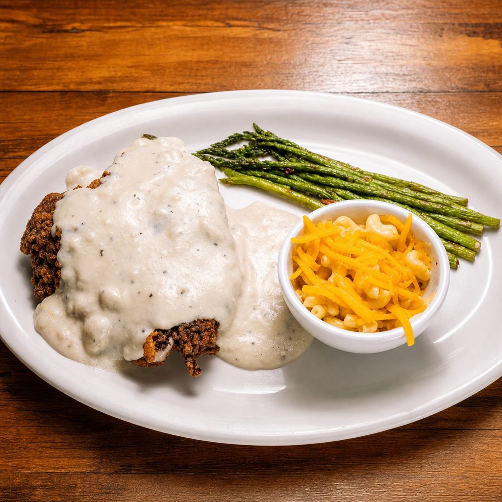 Chicken-Fried Steak Lunch.