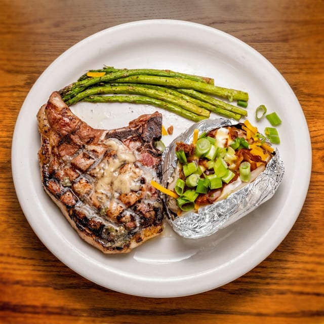 8 Oz Pork Chop.